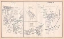 Conway, Conway North, Conway Center, Conway Town, New Hampshire State Atlas 1892 Uncolored